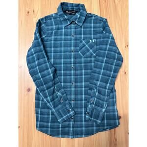 Under Armour Womens ColdGear Long Sleeve Flannel Shirt Small
